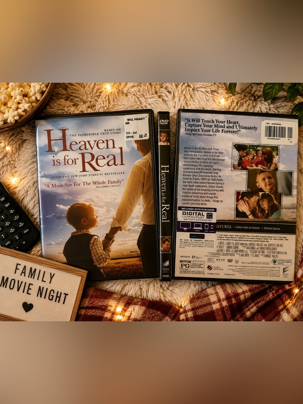 Heaven Is for Real DVD Family Christian Faith Inspirational Movie PG